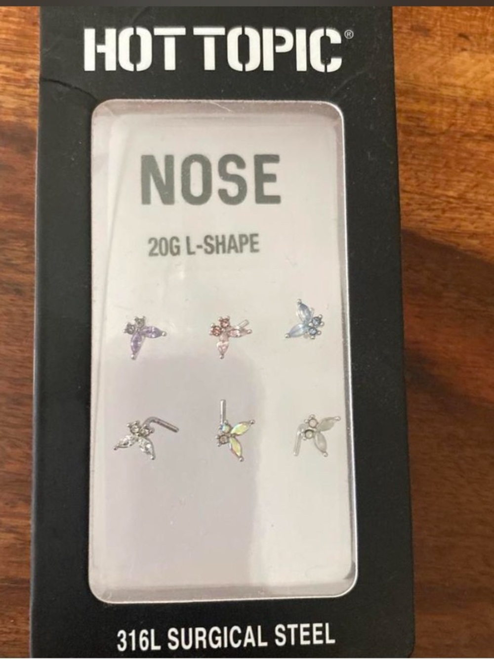 Hot Topic butterfly nose ring pack